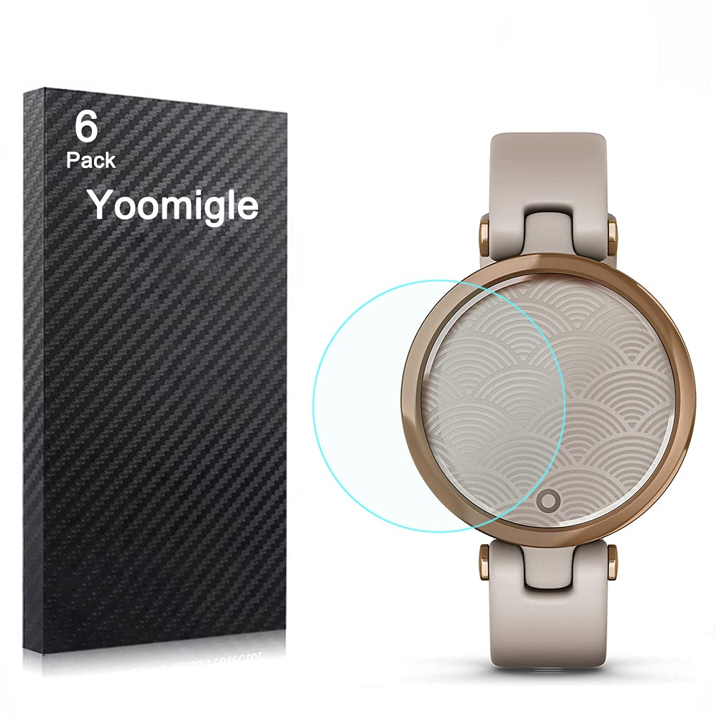 Yoomigle 6 Pack Compatible with Garmin Lily Screen Protector Film for Garmin Lily 2 Smart Watch Screen Protectors Foils Screen Cover Crystal Clear HD Anti-Scratch Anti-Fingerprint