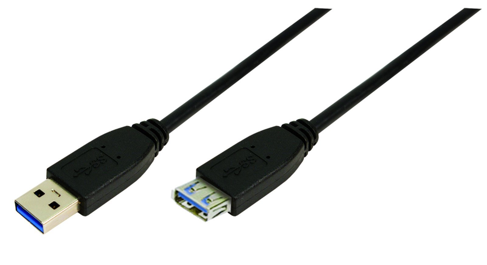 LogiLink CU0041 USB 3.0 A-Type Male to Female Cable, 1 Meter Length, 1 Meter Length