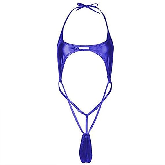 iiniim Damen Dessous Micro Bikini Tankini Dreipunkt-Unterwäsche Badeanzug Monokini Mini Body String Einheitsgröße