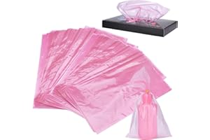 ATOMUS 250pcs Pink Tattoo Bottle Bag Tattoo Squeeze Wash Bottle Covers Sleeve 15x25.6cm Tattoo Accessories