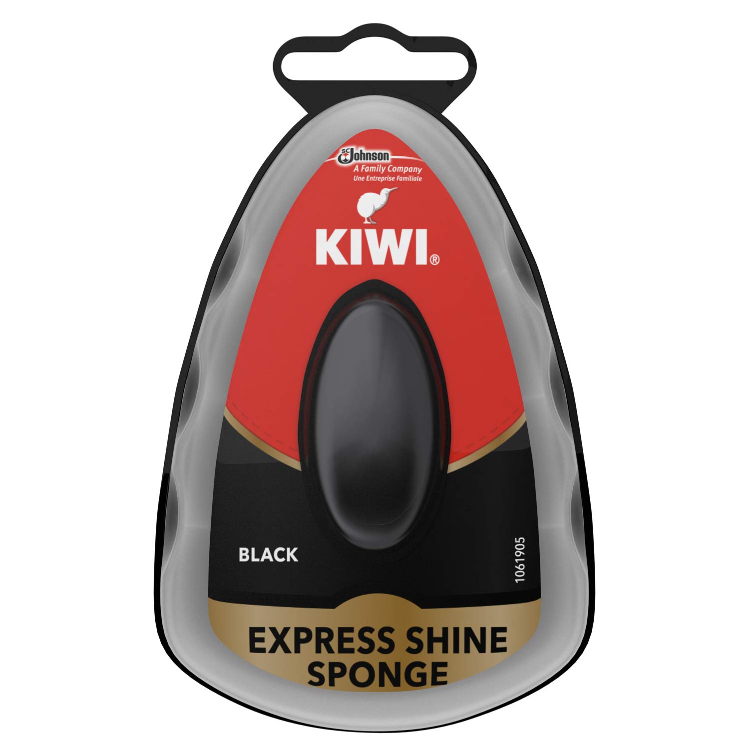 Kiwi Express Shoe Shine Sponge for Black Shoes, 7 ml, Pack of 6
