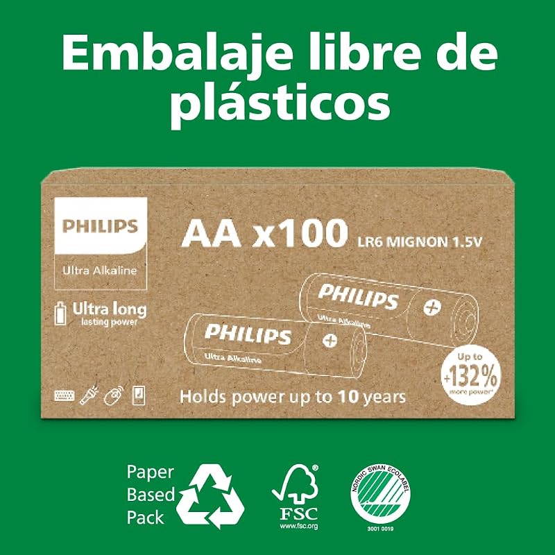 Ultra D, baterías alcalinas LR20, Alta Capacidad para Luces de Flash y Dispositivos Grandes, Paquete de 20 — foto 7 de 7