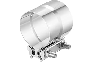 EVIL ENERGY 3.0'' Exhaust Clamp, Lap Joint Band Clamp Stainless Steel for Pipes, Mufflers, Catalytic Converters (1PCS, 3.0 inch)