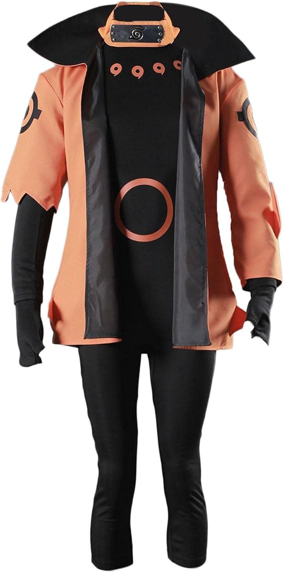ULLAA Disfraz de Cosplay de Halloween NARUTO Uzumaki Naruto Anime Disfraz diario Trajes Fiesta