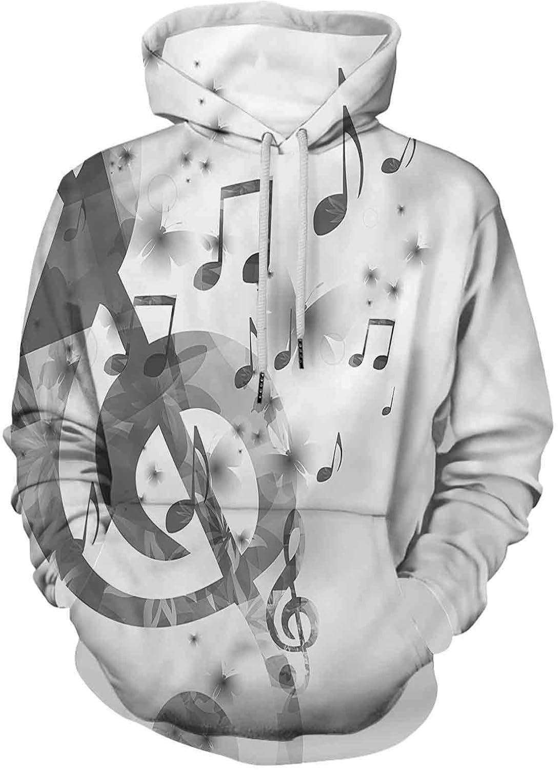 Music Hoodie Hooded Sweatshirt Rhythmic Ornamental Design Amazon.ca