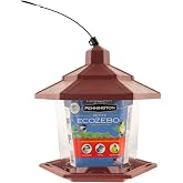 Pennington Earth Smart Petite Ecozebo Bird Feeder 2.5 Pounds | Small bird feeder, hang or pole mount, perforated base keeps seed fresh