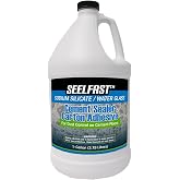 Seelfast&trade; Cement and Concrete Sealer - 1 Gallon 100% Sodium Silicate/Water Glass - Versatile Sealer for Floors, Basements | Water-Repellent Finish | Multi-Use Adhesive | Non-Toxic | Made in USA