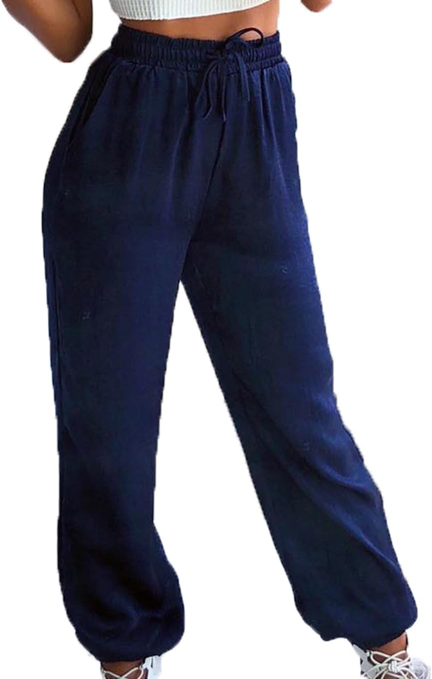Exquise fille Womens Elastic Soft Cotton Yoga Sport Pants Dance Harem Pants Loose Trousers