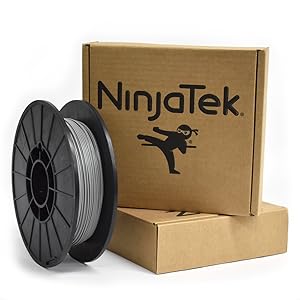NinjaTek 3DNF14117505 NinjaTek NinjaFlex TPU Filament, 1.75mm, TPE.5kg, Steel (Gray) (Pack of 1)