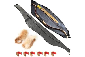 limaity Traditional Bow Bag 60 Inch Longbow Case Bag Arrow Quiver Set for Longbow or Recurve Bow Horse Bow Backpack Case Adju