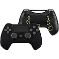 eXtremeRate Black Decade Tournament Controller (DTC) Upgrade Kit for PS4 Slim Pro Controller JDM-040 050 055, Upgrade Board & Ergonomic Shell & Back Buttons & Trigger Stops - NO Controller