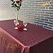 LQIAO Christmas Burgundy Tablecloth Sequin Shimmer Sequin Fabric,120x200cm,More Size Options