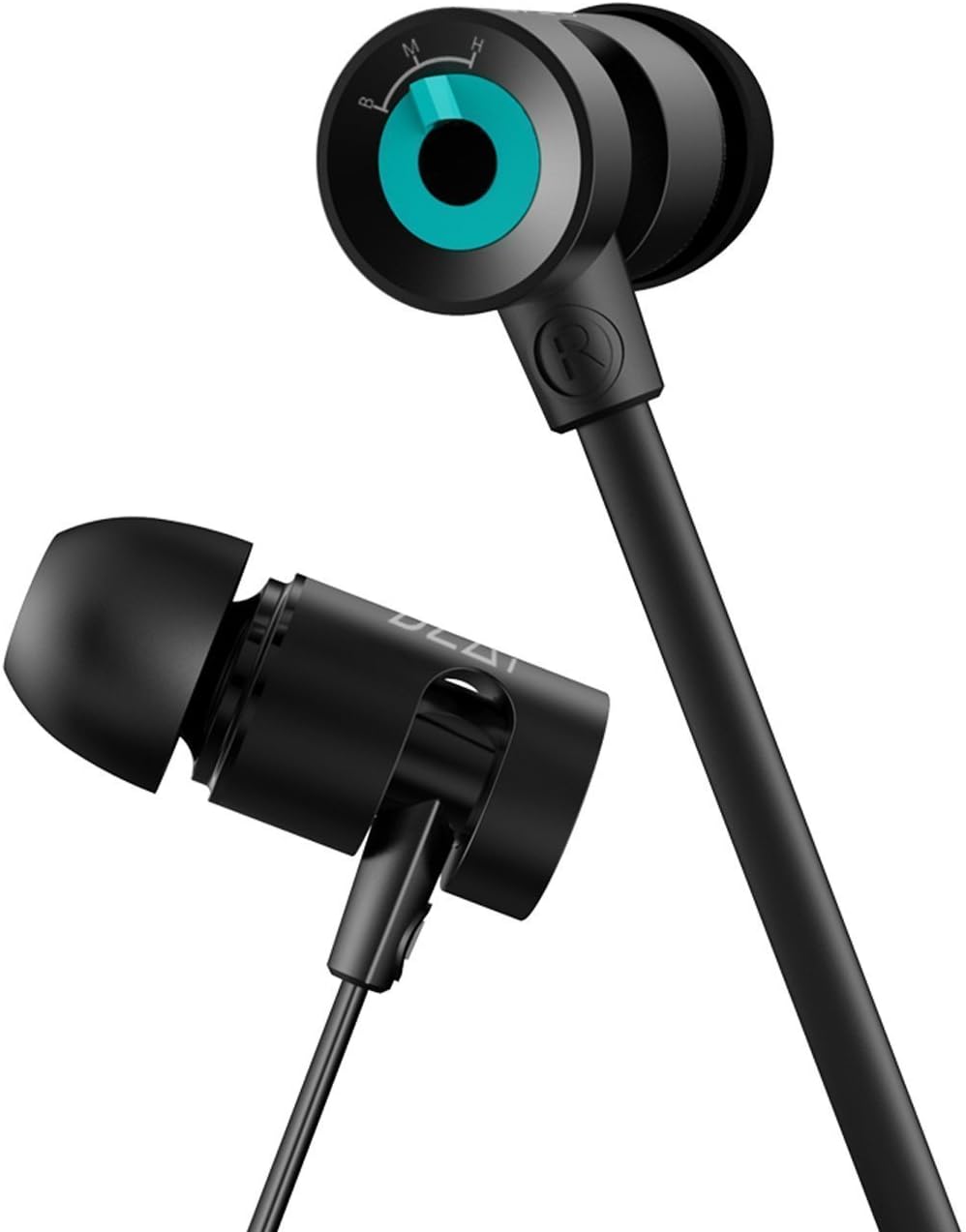 KK DZAT DR-10 In-Ear Earphone, Headset 3.5mm HiFi Headphone with Mic Super Bass HiFi, Highly Capable BMH 3 Optional Sound Systems