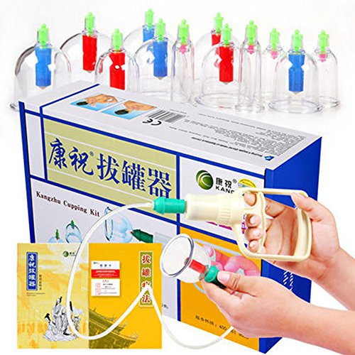 12 cups cupping set Biomagnetic Chinese Cupping Therapy Set Canister vacuum ordinary magnetic