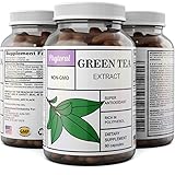 Natural Antioxidant Green Tea Extract â€“ Pure 500 mg Fat Burner Capsules â€“ EGCG Catechins Promote Healthy Heart â€“ Best Caffeine for Weight Loss â€“ Bodybuilding + Metabolism Pills â€“ Phytoral