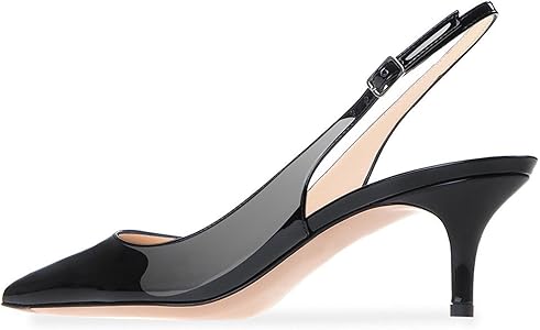 patent kitten heel shoes