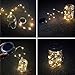 Solar Mason Jar Lights, Adecorty Outdoor Hanging Lights 2 Pack 20 LED String Fairy Star Firefly Jar Lights (Jars & Hangers Included) Warm White Waterproof Solar Lanterns for Garden Patio Outdoor Decor