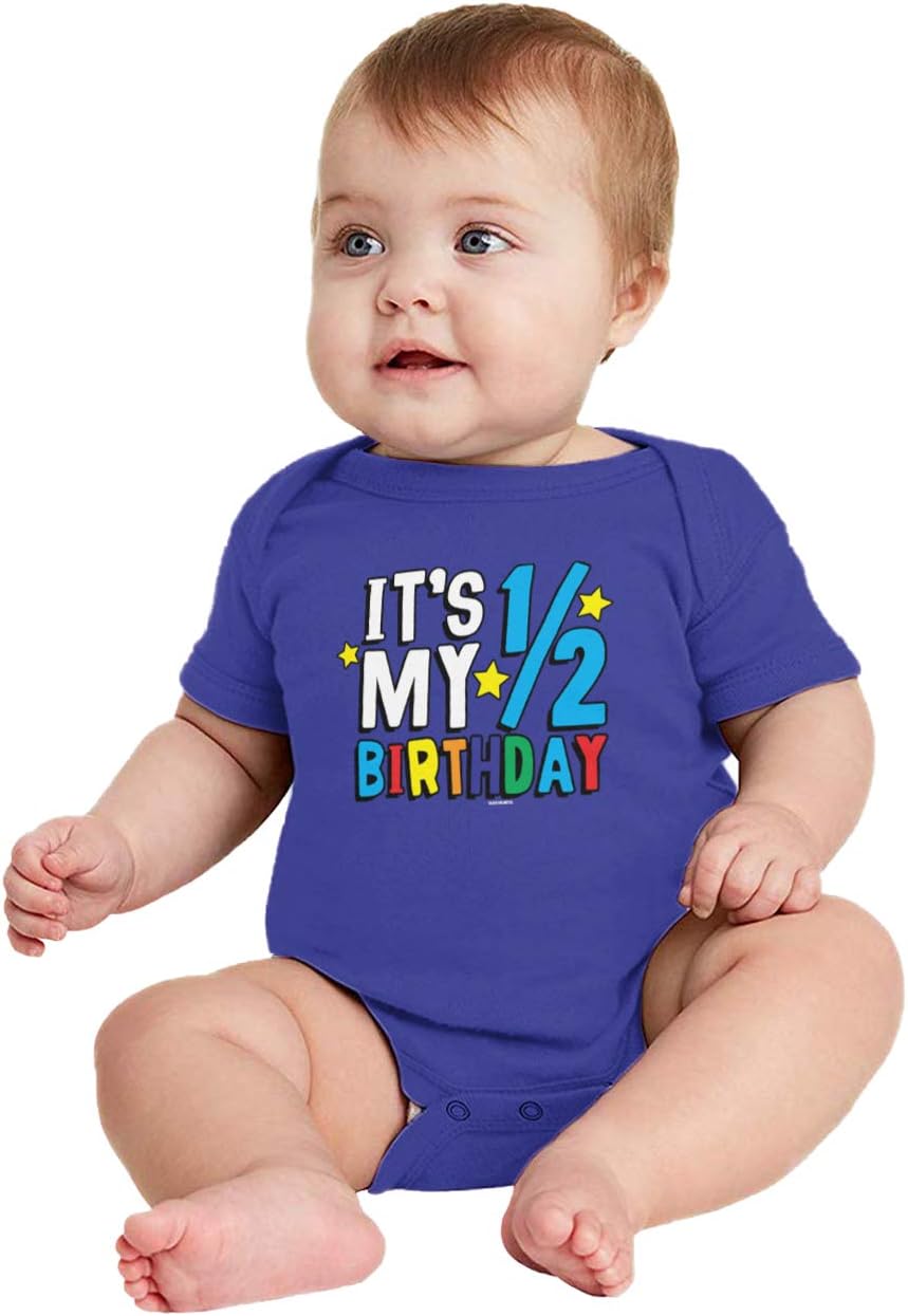 Haase Unlimited It's My 1/2 Birthday - Half 6 Months Old Bodysuit
