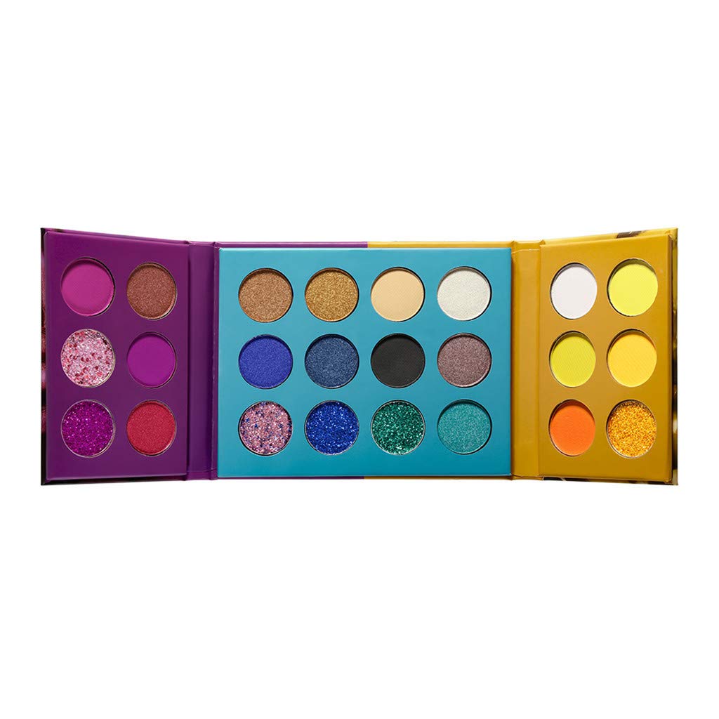 AutumnFall 24 Colors Pearlescent/Matte Multicolor Eyeshadow, Three-dimensional Leopard Eyeshadow, Facial Makeup Beauty Eyeshadow Silky Soft Lasting Makeup (A)