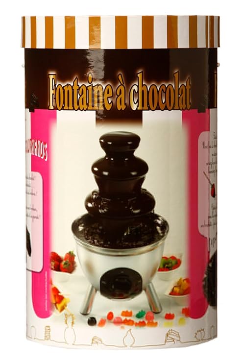 JJA - Fuente de chocolate de acero inoxidable en caja regalo (85 W, 230