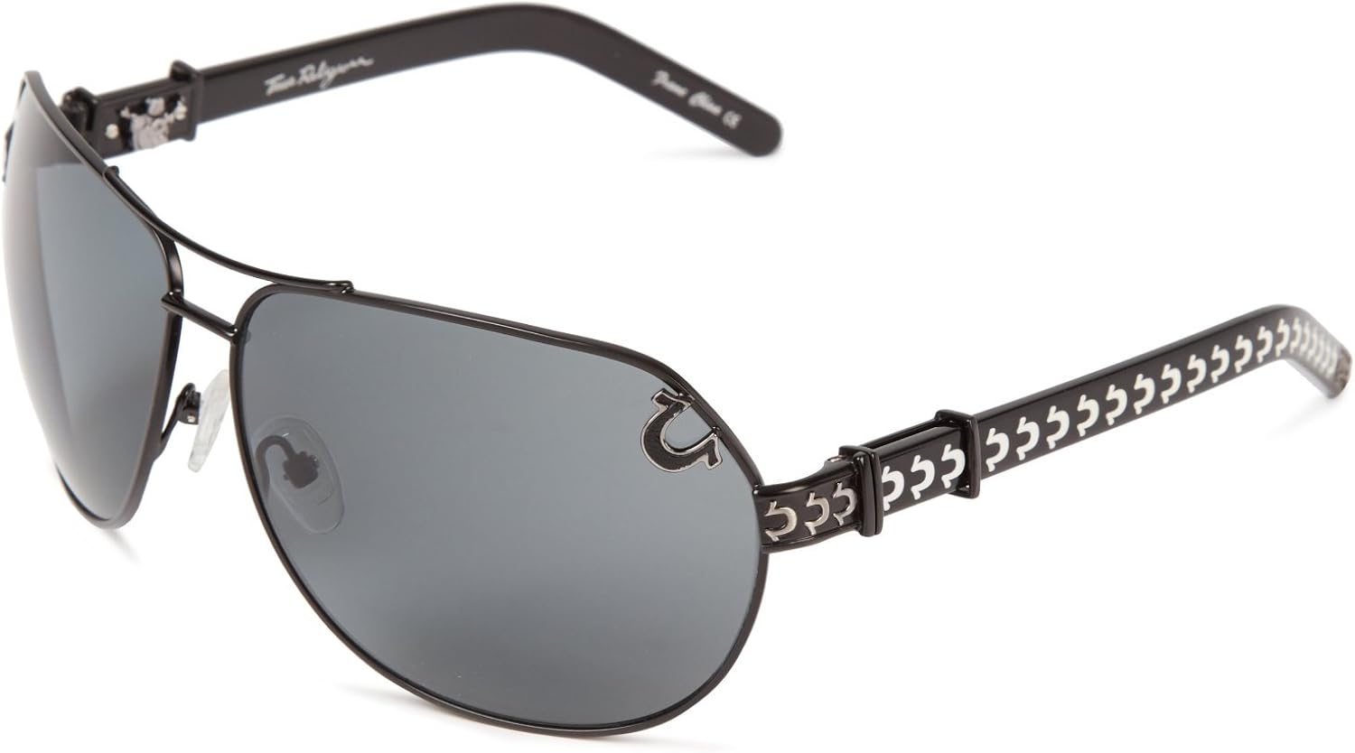 True Religion Sunglasses Dakota Sunglasses, Black Gun, 65 mm Clothing
