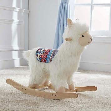 llama rocking horse