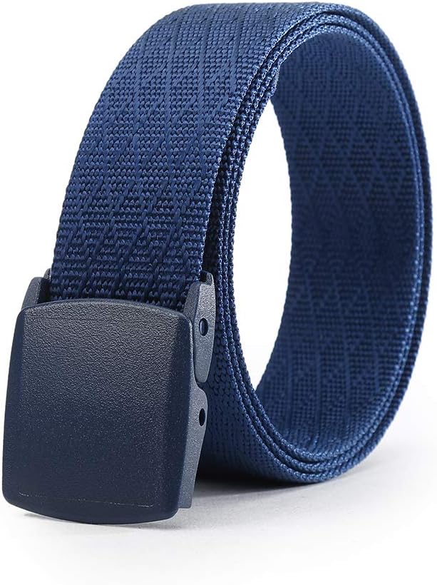 Anti-allergic YKK plastic steel buckle, men's and women's casual style nylon belt