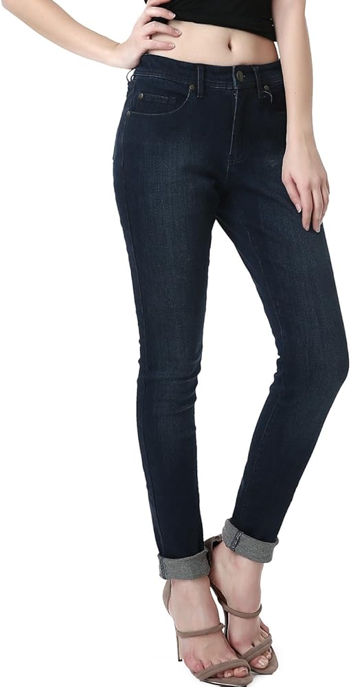 dark indigo skinny jeans