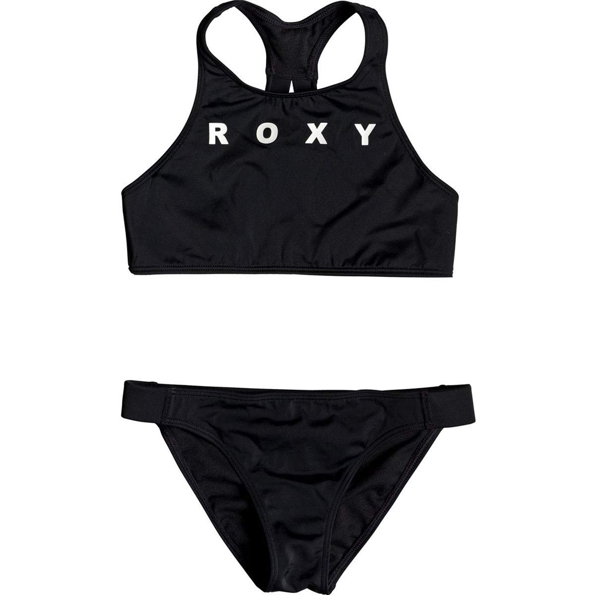 Roxy Big Girls' Surfing Free Crop Top Swimsuit Set