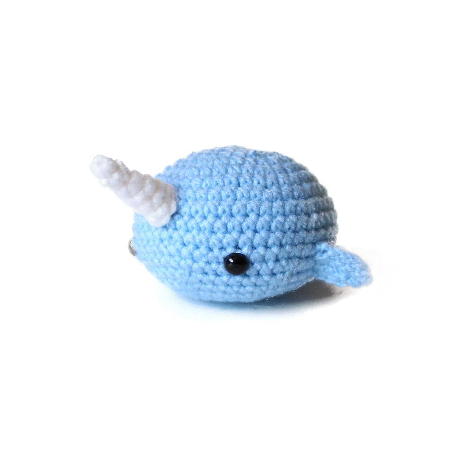 Geekirumi! handmade crochet amigurumi narwhal stress ball