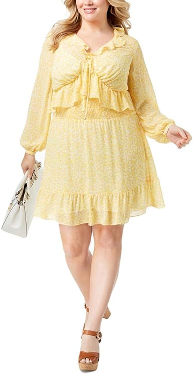 michael kors yellow dress