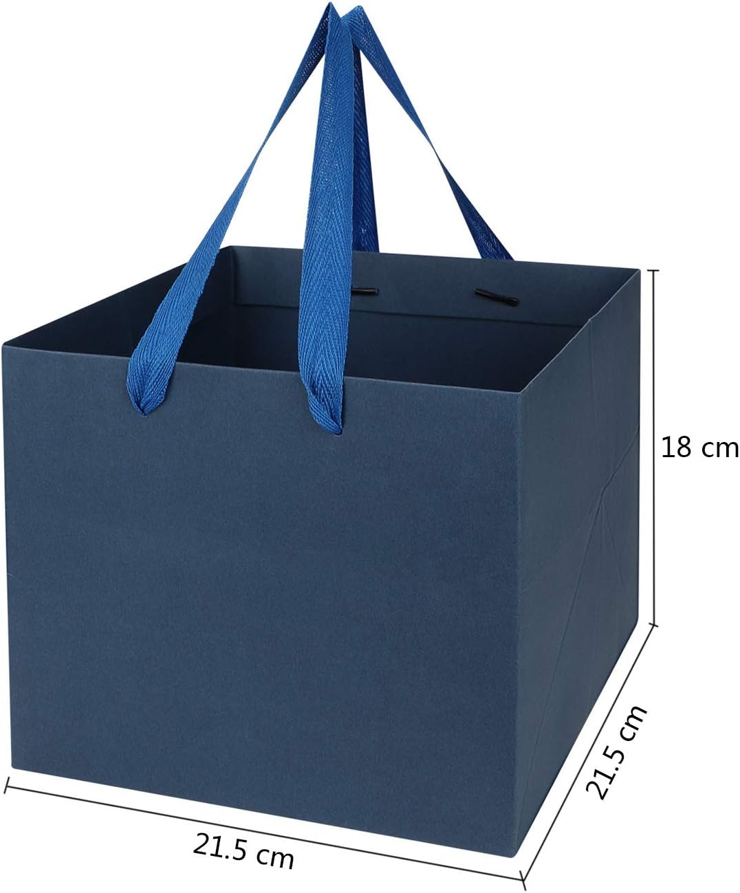 10Pcs Paper Party Bags Gift Tote Kraft Bag with Handles Toy Goody Favor Treat Bag for Birthday Wedding Baby Shower Halloween Christmas Party Supplies Square Bag - Image 4