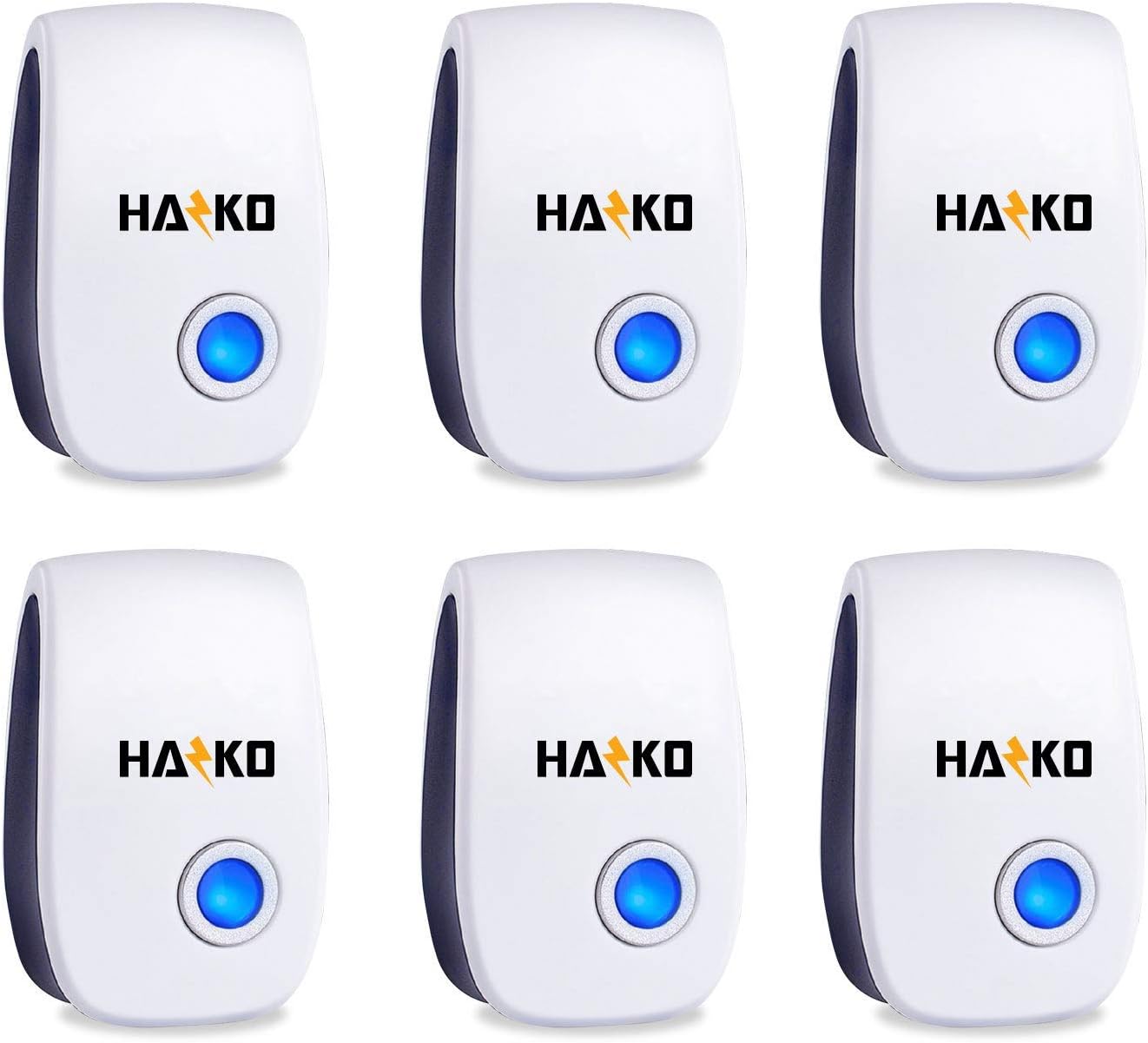 HAZKO Ultrasonic Pest Repellent - Electronic Pest Control - Best Indoor Ultrasonic Pest Repeller - Mice, Bugs, Ants, Insects and Cockroaches Repellent