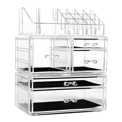 Makeup Organizer Box Walmart Rotating Amazon Organizers Clear