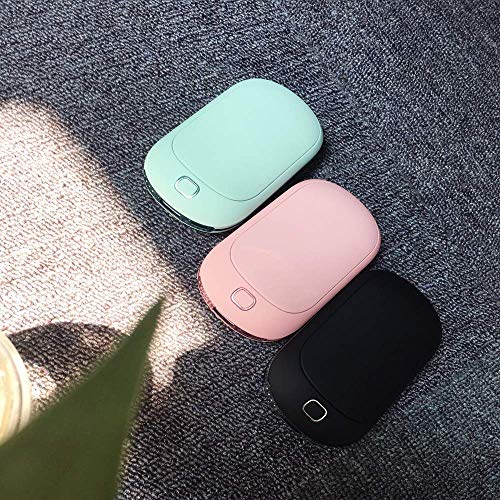Portable Hand Warmer, 5200mAh Power Bank Rechargeable Type-C Hand Warmer Heater Pocket Electric Handwarmer,Double-Side Quick Heating＆4 Levels Adjustable,Perfect for Skiing Climbing Hiking Winter