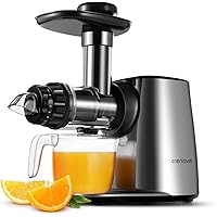 Crenova Slow Juicer, Cold Press Masticating Juicer with Quiet Motor, Reverse Function, Cleaning Brush, Fruit and…