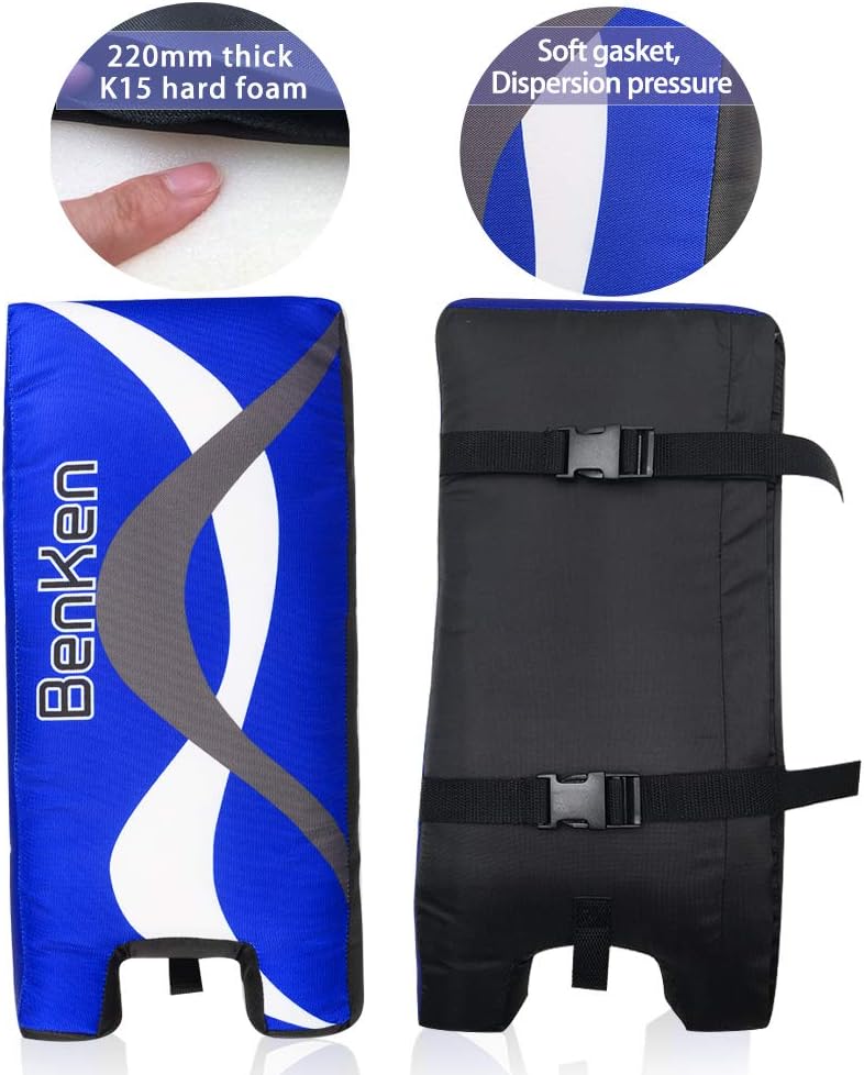 BenKen Sports Ice Hockey Gear Goalie Pad Pack Ice Hockey Equipment Hockey Gloves ice Hockey Knee Pads Teenager & Adult Blue Black (Blue 21'') : Sports & Outdoors