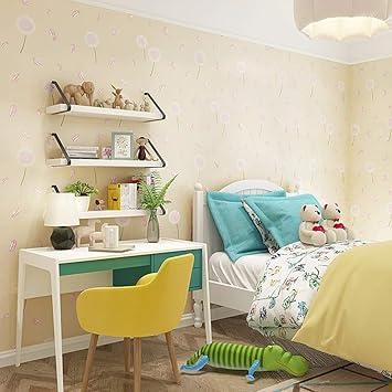 Amazon Com Waterproof Wallpaper Dandelion Floral Pattern