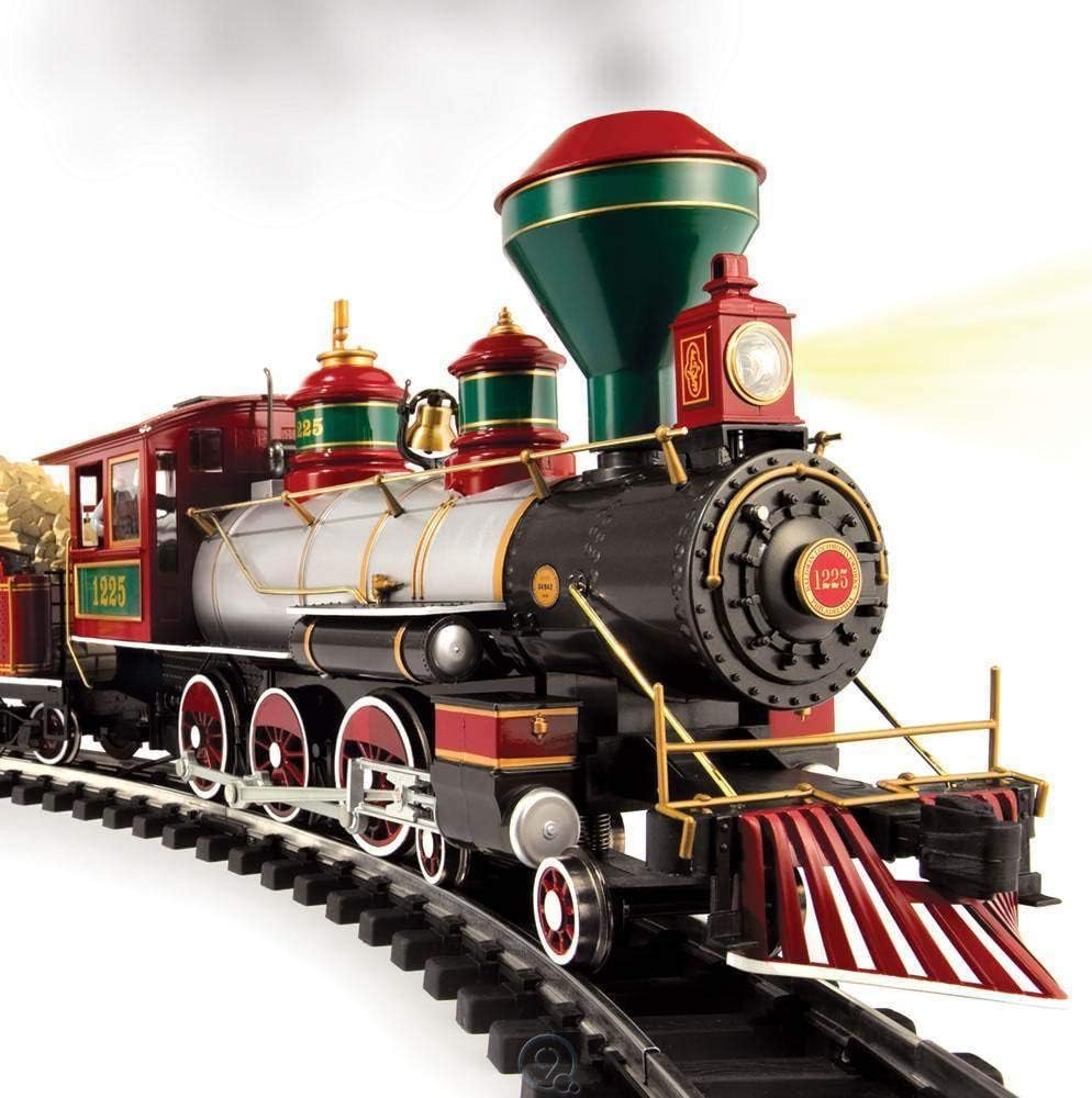 white christmas train set