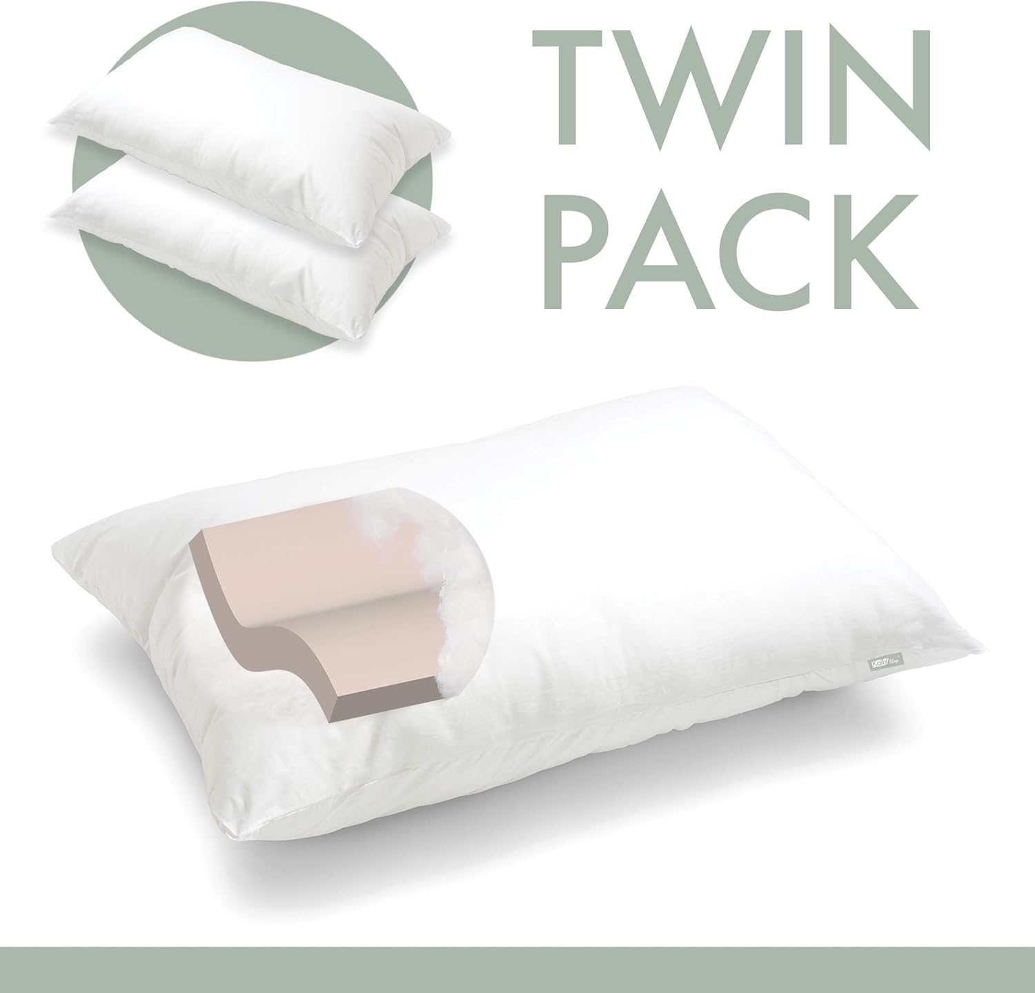 Kally AntiSnore Relief Pillow Best Snoring Problem Pillow for Back