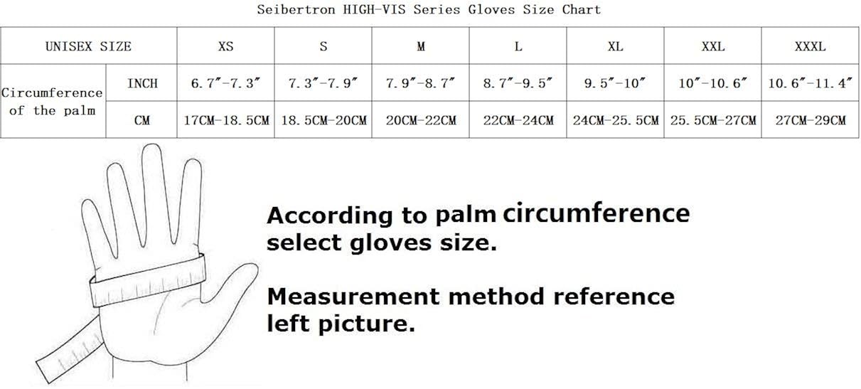 Seibertron HIGH-VIS HDC5 Level 5 Cut Resistant Deckhand Gloves High Performance Protection Impact Resistant Oil and Gas Safety Gloves L - Image 3