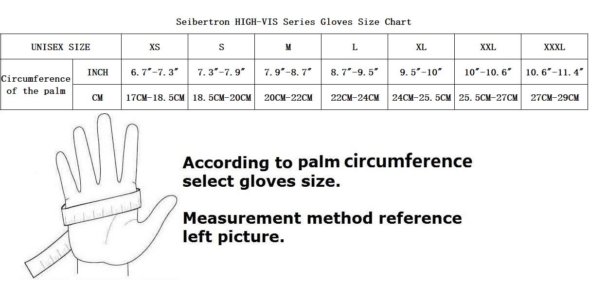 Seibertron HIGH-VIS HDC5 Level 5 Cut Resistant Deckhand Gloves High Performance Protection Impact Resistant Oil and Gas Safety Gloves L - Image 3