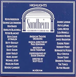 Stephen Sondheim Sondheim A Celebration At Carnegie Hall