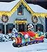 VIDAMORE 12FT Long Christmas Inflatable Train Lawn Yard Garden Outdoor Decoration