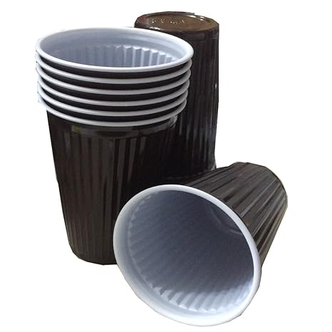 Trendsky® 3000x Premium Braun Thermobecher 180ml Plastikbecher Cups 0,18l Automatenbecher