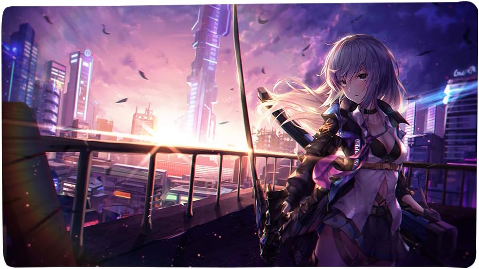 Temor Mouse Mat Large Economy Gaming Mouse Pad World Map Laptop Mouse Mat Black (90x40 manhuagirl021)