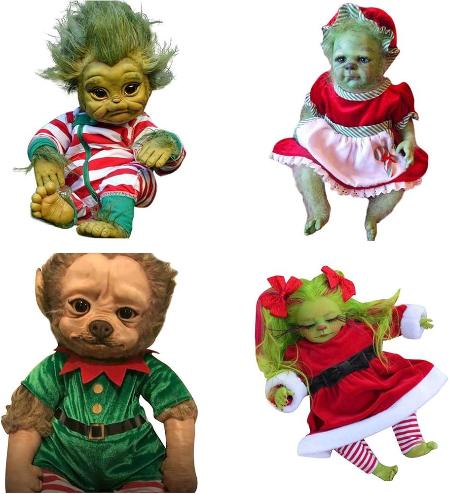 Tytoge Reborn Bebe Grinch Poupee Jouet Cm Dessin Anime Realiste Grinch Noel Simulation Poupee Cadeau Pour Enfants Garcons Filles Poupees Et Accessoires Jeux Et Jouets Nertili Al