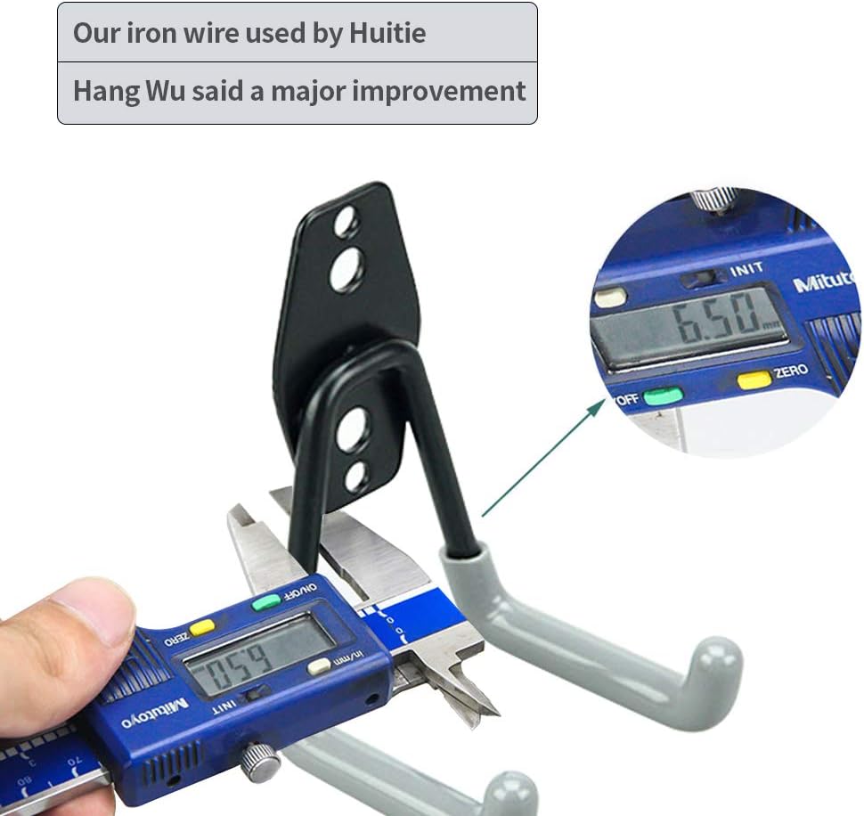 Garage Hook, Heavy-Duty Garage Hook, Tool Hook, Heavy-Duty Wall-Mounted Garage Organizer, Suitable for Bicycle Storage, ladders, Power Tools, Bulk Items (Set of 10) (Gray) - - 
