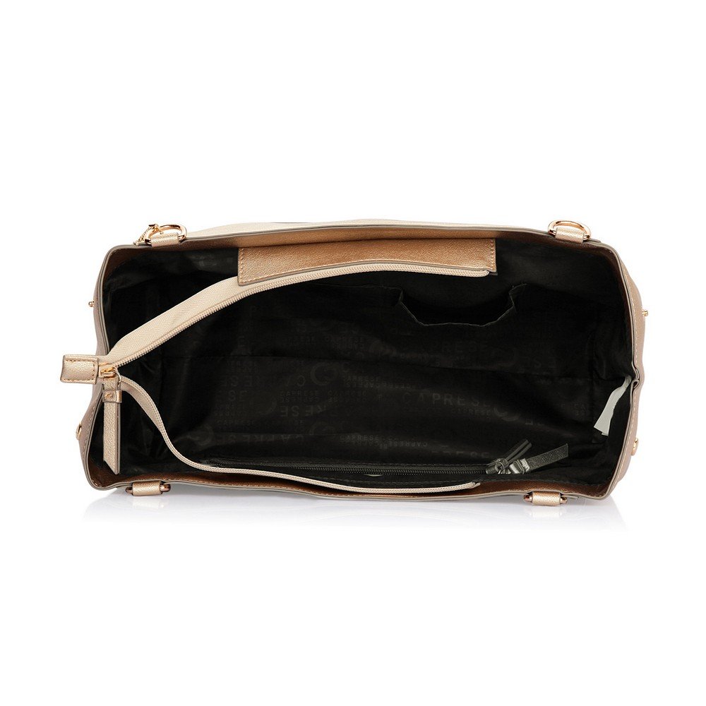 caprese women's satchel (gold)