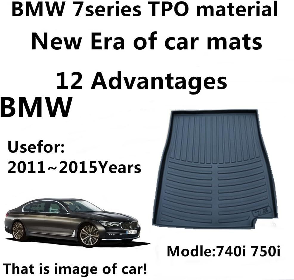AUNAZZ/Trunk Mat Cover TPO Material Rubber Rear Trunk Cargo Liner Trunk Tray Floor Mat Cover 1 PCS Antibacterial, Waterproof, Odorless